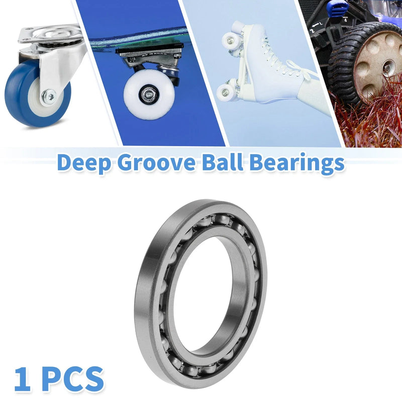 Deep Groove Ball Bearings 50x80x10mm 1 Pcs Silver Tone