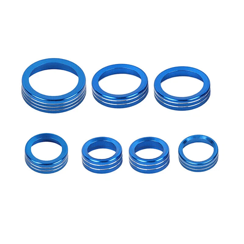 Bronco Sport 7PC Blue Center Console Audio Switch Knob Trim Ring (2021-)