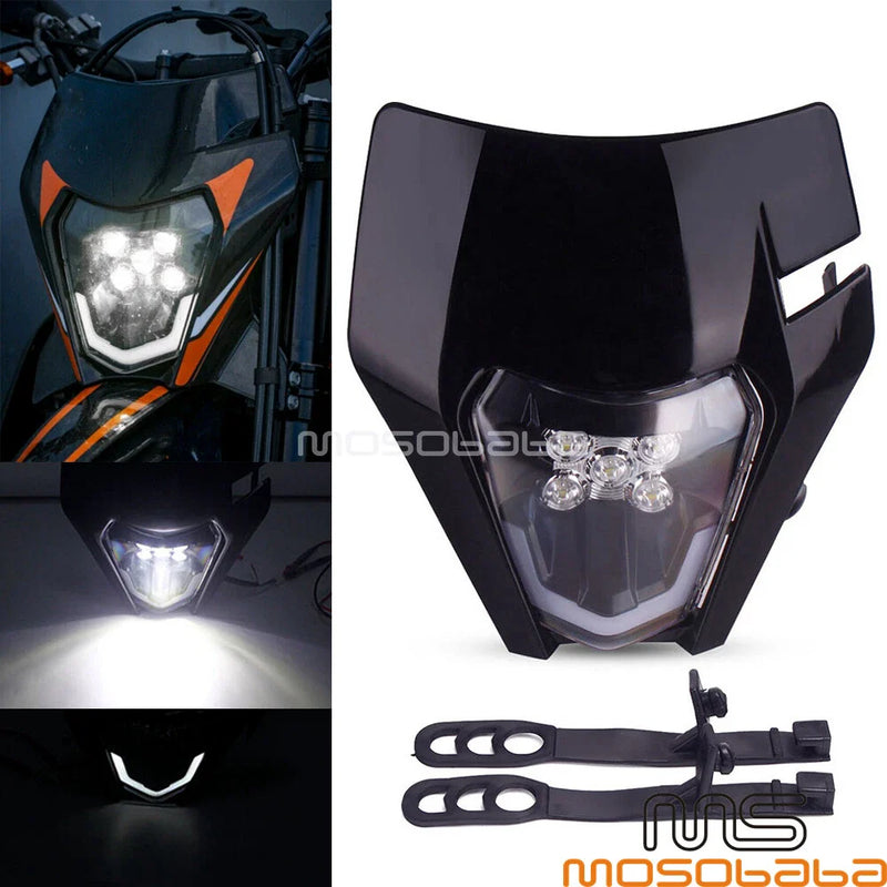 Dirt Bike XCW EXC 300 250 690 SMCR SXF Enduro LED Headlight