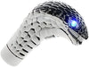 Universal Gear Shift Knob 1x Blue/Red LED Head Snake Style