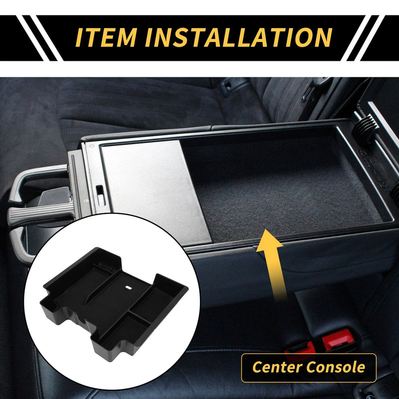 Chevy Silverado 1500 Black Full Center Console Organizer Tray