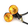 Universal Mini 2 x LED Motorcycle Turn Signal Indicators Amber Blinker Lights