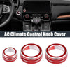 Honda CR-V (2017-2021) - Volume Control Knobs Red 3 x AC Knob Ring Covers