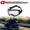 Motorcycle Riding Goggles Clear Lens Black Frame Cycling Sunglasses