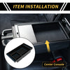 Chevy Silverado & GMC Sierra Black / Blue Center Console Organizer Tray