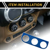 Jeep Wrangler JK (2011-2017) Blue AC Switch Button Control Cover Trim