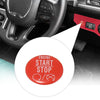 Dodge Charger Challenger Red Engine Start Stop Button Cover Sticker (2015-2021)