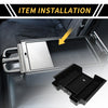 Chevy Silverado for GMC Sierra 2500 Black Full Center Console Organizer Tray