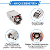 Toyota Pin / 2 Pin / Fuel Injector Connector Plug Female Wire Terminal
