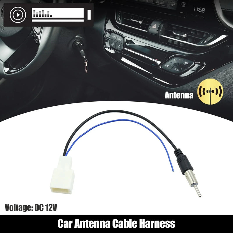 Toyota DC 12V Car Radio Antenna Wire Harness Female Adapter Connector Cable
