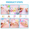 Keychain Tassel Pin Vise Epoxy Resin Mold Letter Number Silicone Mould