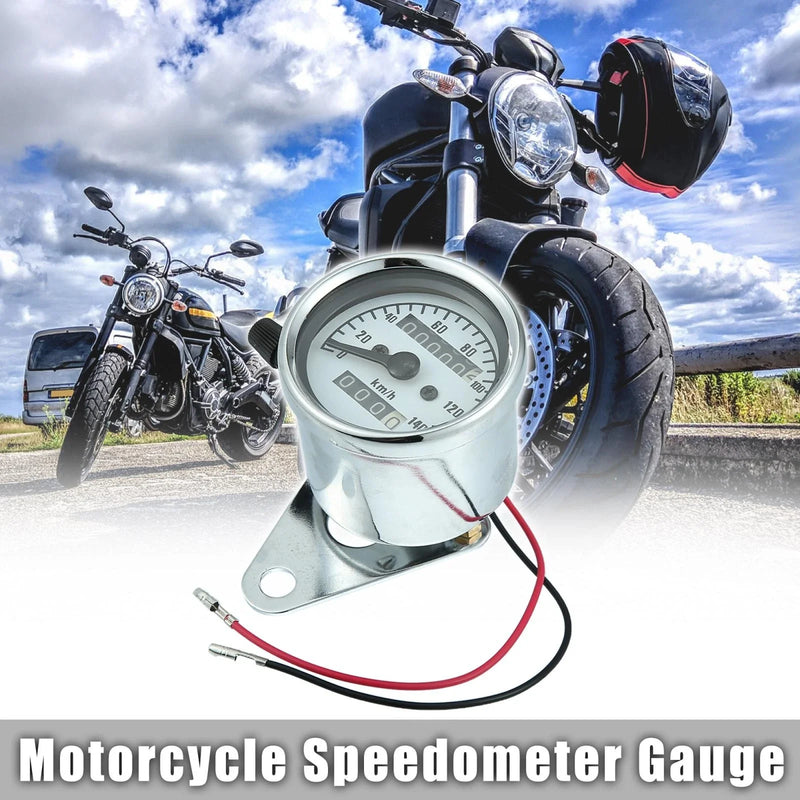 Universal Motorcycle Tachometer / 0-140km/h / Single Gauge Meter DC12V