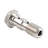 Car Model Stainless Double Banjo Bolt 3/8x24 AN3 Brake Adaptor