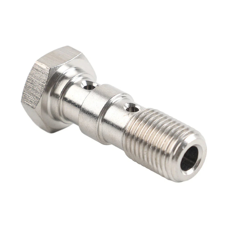 Car Model Stainless Double Banjo Bolt 3/8x24 AN3 Brake Adaptor