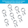 Boat RV Caravan 8 x Stainless Steel Awning Rail Stoppers Track Screws