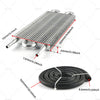 Universal Cars 4 Row Transmission Oil Cooler Radiator + Hose Mounting Kit