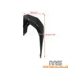 Honda CB650R Black Fairing Winglets  Side Fin Trim Covers (2018-2024)