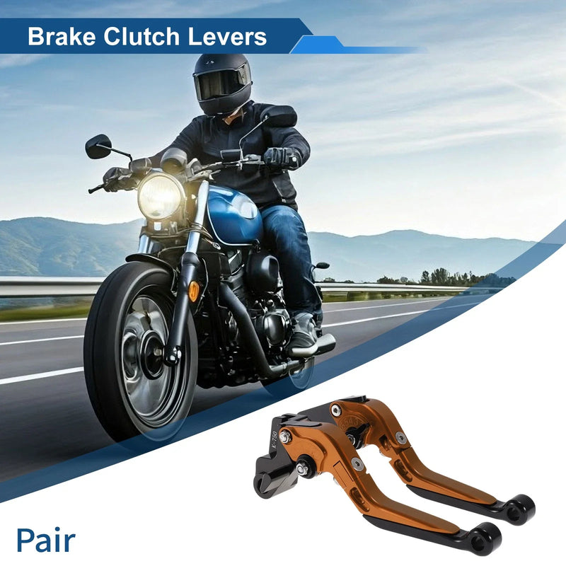Kawasaki Z1000SX Orange Black Adjustable Short Long Brake Clutch Lever