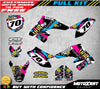Suzuki DRZ 70 (2009-2024) RUSH Style Stickers Custom Graphic Kit
