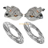 Yamaha Grizzly 700 YFM700 2 x Front Calipers & Rotors (2007–2020)
