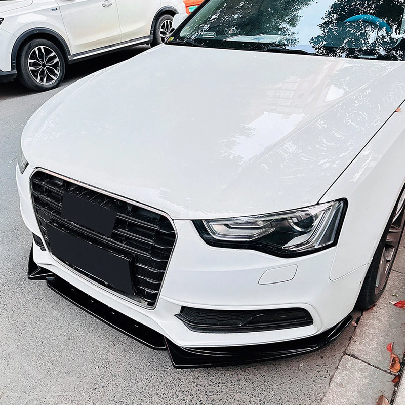 Audi A5 S5 8T Sline Gloss Black Front Spoiler Lip Splitter (2012-2017)