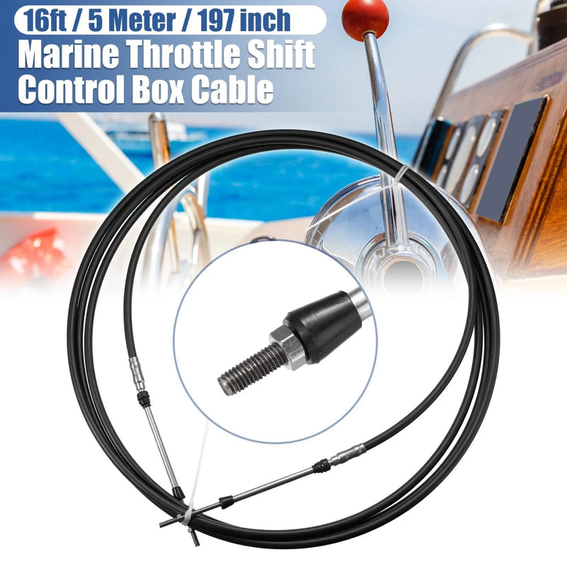 Yamaha Black Marine Shift Remote Control Box Cable 16ft