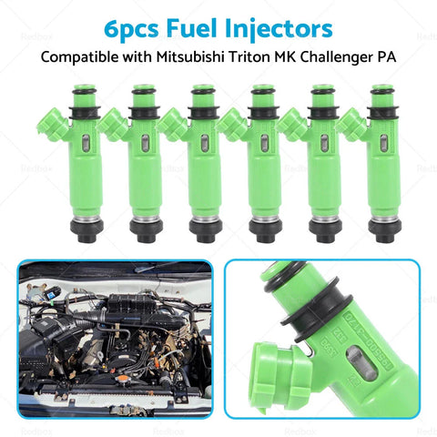 MITSUBISHI TRITON MK 6G72 3.0L V6 6PCS Fuel Injectors (1996-2006)