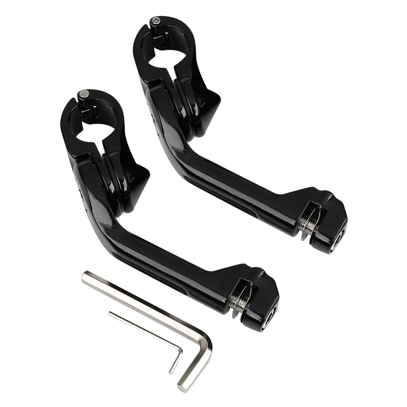 Harley 1 1/4" Angled Adjustable Highway Footpeg Mount