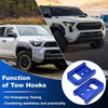 Toyota Tacoma 4Runner Land Cruiser Front Tow Hooks 2 x Blue (2024–2026)