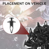 Ford Edge, Escort 50 x Front Fender Skirt Clips (2007-2014, 1981-2003)