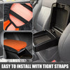 Dodge Charger (2015-2022) Black Orange Car Center Console Armrest Pad Cover