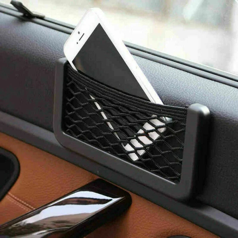 Car Seat Black Storage Mesh Sundries Net Pocket Organizer