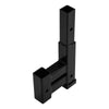 Dual 2-In Trailer Receiver Hitch Rise-Drop Adapter Extender Tow 4000LB
