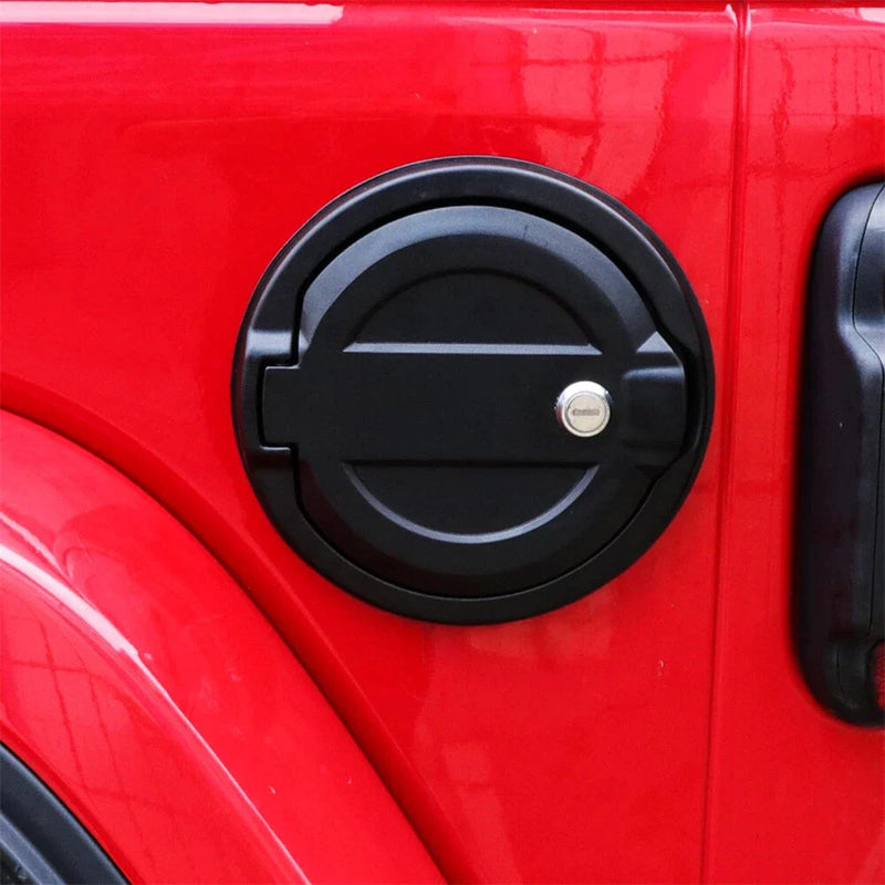 Jeep Wrangler JL Black Locking Gas Tank Cap Cover (2018-2023)