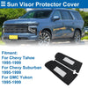 Chevy Tahoe Sun Visor Covers Black (1995 - 1999)