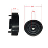 Car 80mm Rubber Headlight Housing Dust Cover Seal Cap