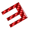 Car Badge Emblem Red Carbon Letter E Decal Stickers