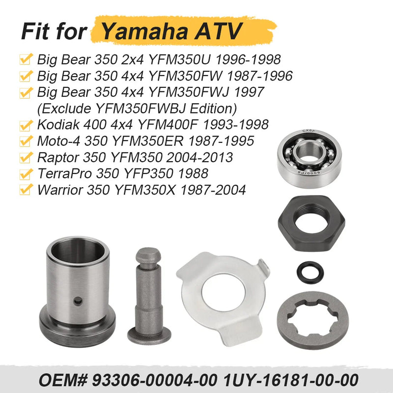 Yamaha Warrior Big Bear Kodiak Washer Lock Nut Clutch Bearing Push Plate