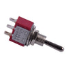Various Applications 10 x Red 3 Pin ON-OFF-ON Mini Toggle Switch (125V-250V)