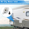 RV Camper White Water Inlet Connection / Pressure Reducing Fill Hatch
