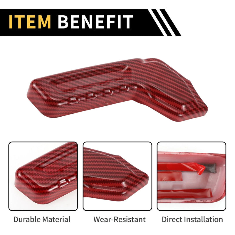 Jeep Gladiator JT Carbon Fiber Seat Adjustment Button Cover (2019-2023)