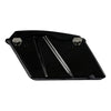 Harley Softail Matte Black Saddlebags Chrome Conversion Bracket (1984-2017)