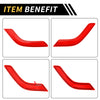 Jeep Wrangler JK JLU Front Rear Door Handle Panel Bezel Cover Trims (2007-2023)