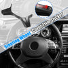 Mercedes Benz Carbon Fiber Pattern Black Steering Wheel Cover Trim