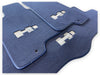 Hummer H3 with H3 Emblem Tailored Dark Blue Floor Mats (2005-2010)