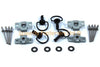 4x Dzus Verschluss Schwarz D-Ring Fastener Vierteldrehung Motorrad Verkleidung