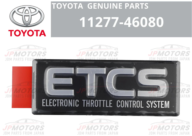 Toyota Supra MK4 JZA80 ETCS Emblem Decal Sticker (1993–2002)