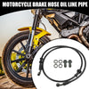 120cm / 47.24" / Universal 28 Degree Motorcycle Hydraulic Oil Hose Set Black
