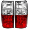 Clear LED Tail Lights LH+RH / 2 x / Toyota Landcruiser (1990–1997)