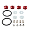 Trunk Hatch Lid 4PCS Red Quick Release Bumper Holder Clips